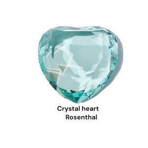 Rosenthal Crystal Turquoise Heart